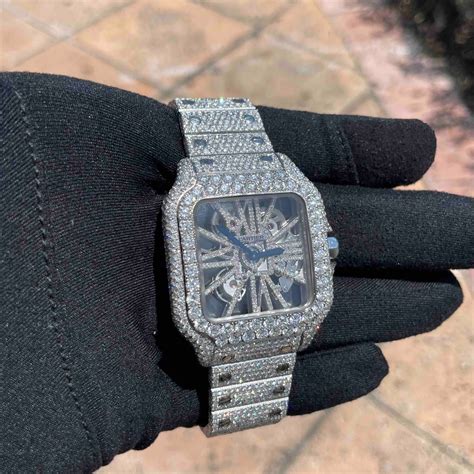 bust down cartier watch cheap|iced out cartier watch price.